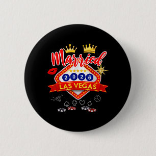 Junggesellenabschied in Vegas In Vegas geheiratete Button