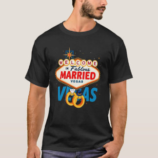 Junggesellenabschied in Vegas In Vegas geheiratete T-Shirt