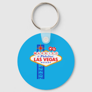 Junggesellenabschied in Vegas In Vegas verheiratet Schlüsselanhänger