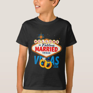 Junggesellenabschied in Vegas In Vegas verheiratet T-Shirt