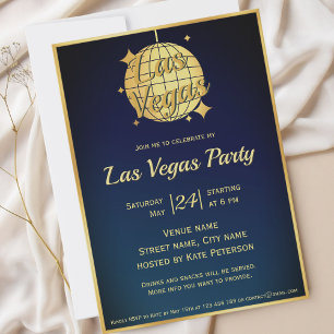 Junggesellenabschied Las Vegas Einladung