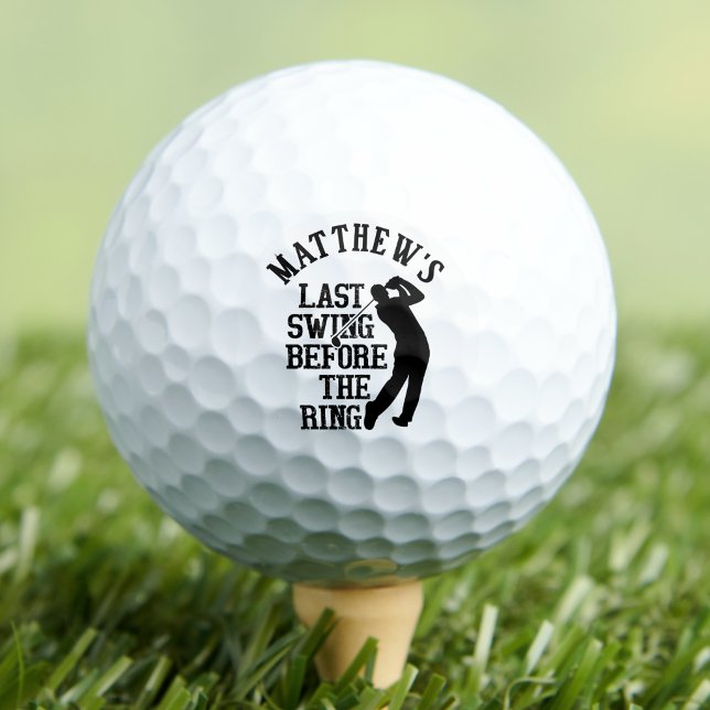 Junggesellenabschied Letzter Schwung Golfball (Last Swing Bachelor Party Golf Balls)
