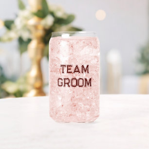 Junggesellenabschied Maroon Team Groom Dosenglas