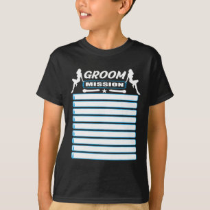 Junggesellenabschied Mit Checklist - Aufgaben Für  T-Shirt