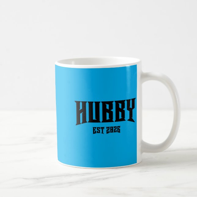 Junggesellenabschied Nge Rock Ehemann Est 2026 Kaffeetasse (Rechts)