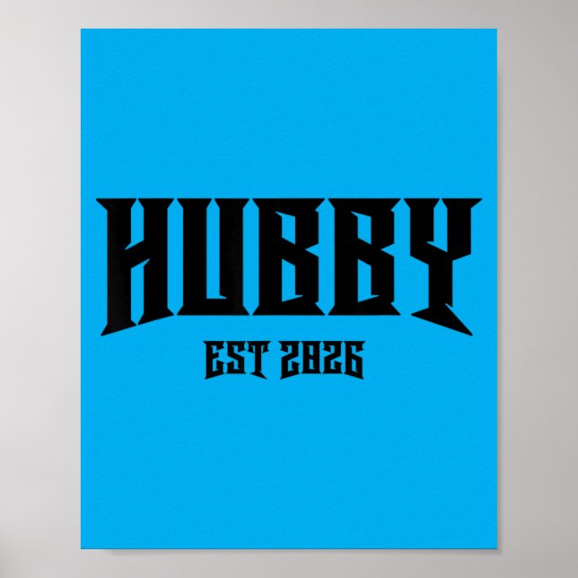 Junggesellenabschied Nge Rock Ehemann Est 2026 Poster (Vorne)