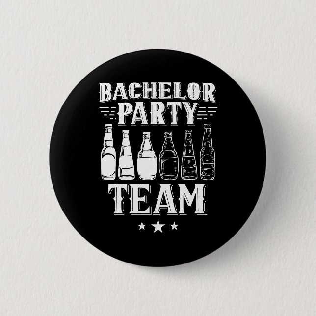 Junggesellenabschied Team Bräutigam Braut 1  Button (Vorderseite)