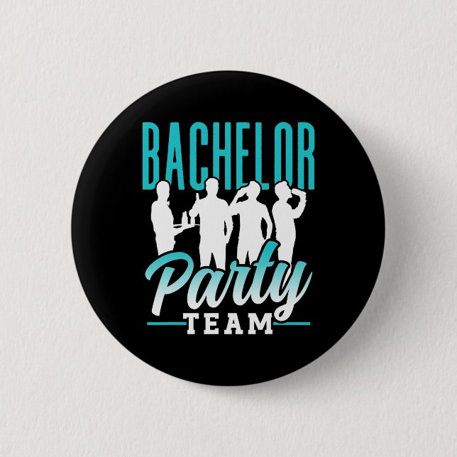 Junggesellenabschied Team Bräutigam Braut 2  Button (Vorderseite)