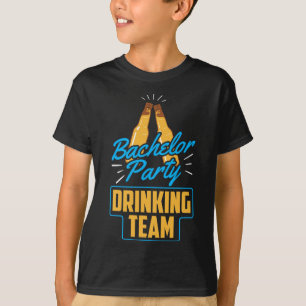 Junggesellenabschied Trinkteam Bräutigam Braut T-Shirt