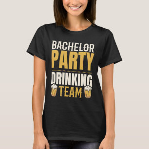 Junggesellenabschied Trinkteam Groomsquad Bräutiga T-Shirt