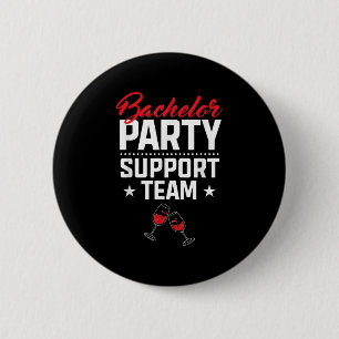 Junggesellenabschied Unterstützer Team Bräutigam B Button
