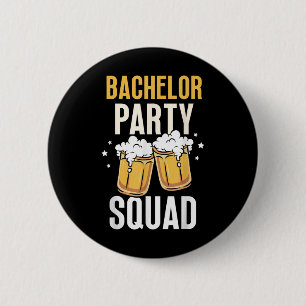 Junggesellenabschiedstruppe Braut Bräutigam Team Button