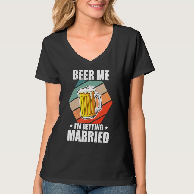 Junggesellenbier: Ich heirate, Junggesellenabschie T-Shirt (Vorderseite)