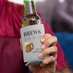 Junggesellenparty‑Biere vor den Ja‑Worten Dosenkühler