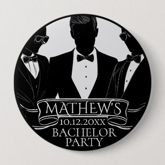 Junggesellenparty Poker Chip Button