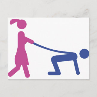 Junggesellensymbol Postkarte