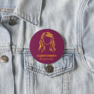 Junggesellinnen-Abschied Braut Outline Party Button