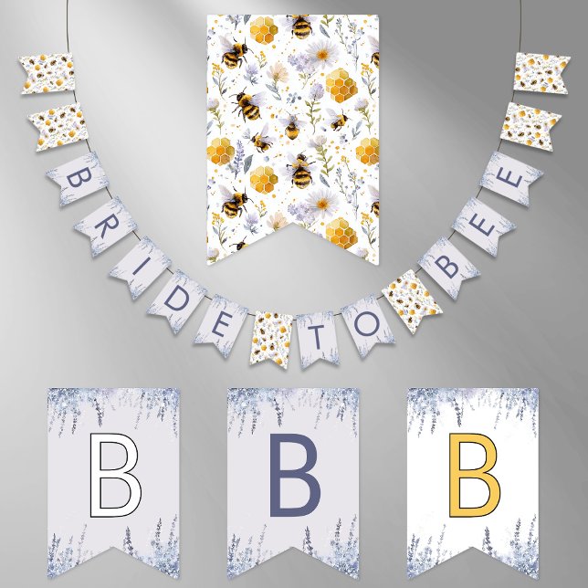 Junggesellinnen-Abschied Braut zur Biene Honig Bie Wimpelkette (Von Creator hochgeladen)