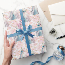 Junggesellinnen-Abschied Brautkleid Braut in spe Geschenkpapier