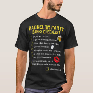 Junggesellinnen-Abschied Checkliste Lustige Braut T-Shirt
