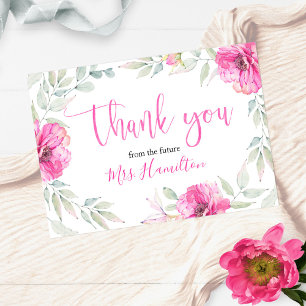 Junggesellinnen-Abschied Danke Rosa Botanisch Flor