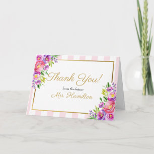 Junggesellinnen-Abschied Danke Rosa und Folie Gold