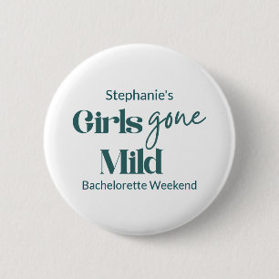 Junggesellinnen Abschied Elegant Strand Wochenende Button