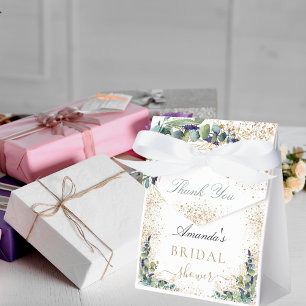 Junggesellinnen-Abschied Eukalyptus Glitter Name D Geschenkschachtel