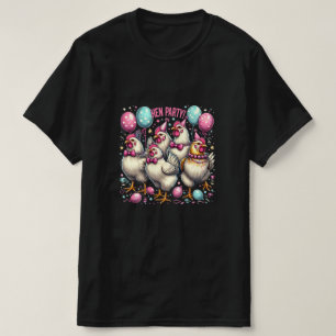 JUNGGESELLINNEN-ABSCHIED! Festliches Hühner-Feier- T-Shirt