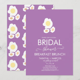 Junggesellinnen-Abschied Frühstück Eier Brunch Mus Einladung