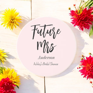 Junggesellinnen-Abschied Future Mrs. Rosa Getränkeuntersetzer