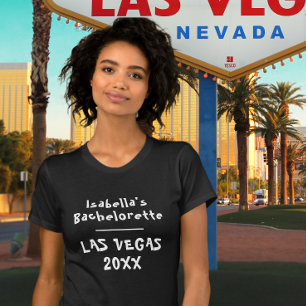 Junggesellinnen-Abschied Las Vegas Schwarzer Name T-Shirt