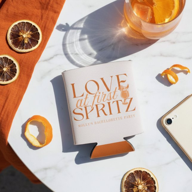Junggesellinnen-Abschied Liebe auf den ersten Spri Dosenkühler (Love at First Spritz Bachelorette Can Cooler
)