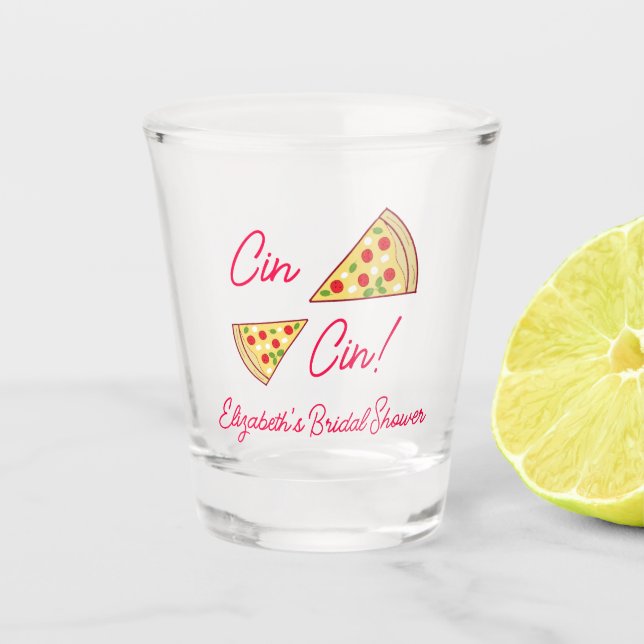 Junggesellinnen-Abschied mit Amore Schnapsglas (Vorderseite)