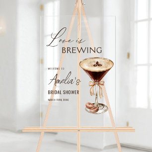 Junggesellinnen-Abschied mit Love is Brewing Espre Acrylschild