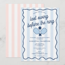 Junggesellinnen-Abschied Pickleball Bach Retro Str