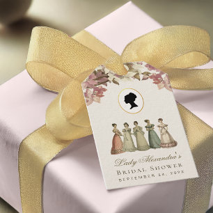 Junggesellinnen-Abschied Regency-Damen Vintage-Blu Geschenkanhänger