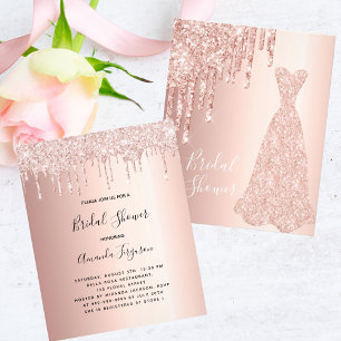 Junggesellinnen-Abschied Rose Gold Rosa Budget-Ein Flyer