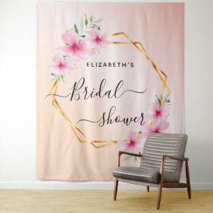 Junggesellinnen-Abschied rose-gold rosafarbenes Fl Wandteppich