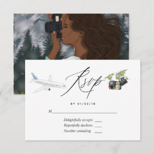 Junggesellinnen-Abschied zur Hochzeitsreise RSVP Karte