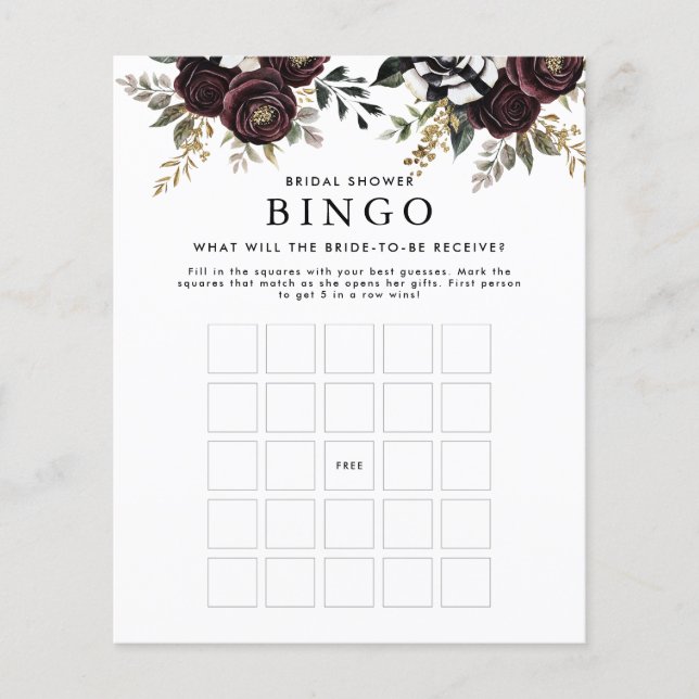 Junggesellinnen-Abschieds-Bingo-Spiel Flyer (Vorne)