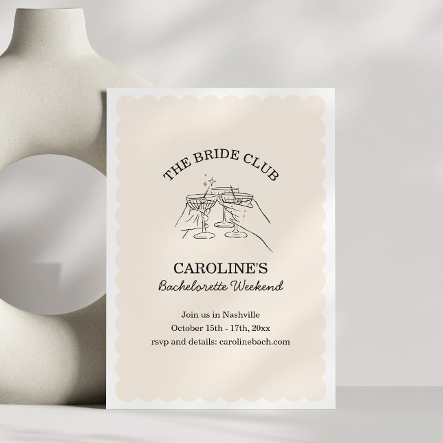 Junggesellinnen-Abschiedscocktail-Party Wochenende Einladung (Von Creator hochgeladen)