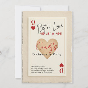 Junggesellinnen-Abschiedseinladung für Bet on Love Einladung