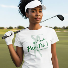 Junggesellinnen-Abschiedsparty beim Golf - Zeit zu T-Shirt