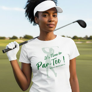 Junggesellinnen-Abschiedsparty beim Golf - Zeit zu T-Shirt