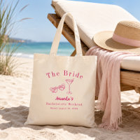 Junggesellinnen-Abschiedsparty Braut Rosa Strand