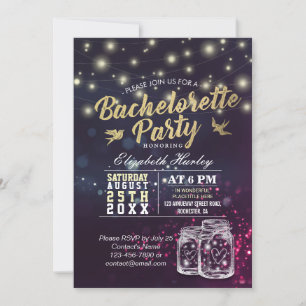Junggesellinnen-Abschiedsparty Brautparty Mason-Kr Einladung