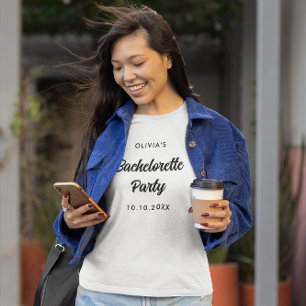 Junggesellinnen-Abschiedsparty Brautparty Name des T-Shirt