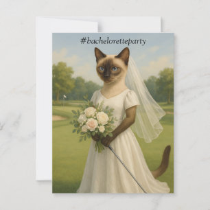 Junggesellinnen-Abschiedsparty für Katzenliebhaber Postkarte