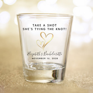 Junggesellinnen-Abschiedsparty-Geschenk mit Schuss Schnapsglas